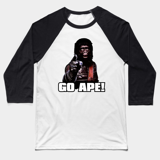 Go Ape! Baseball T-Shirt by warlordclothing